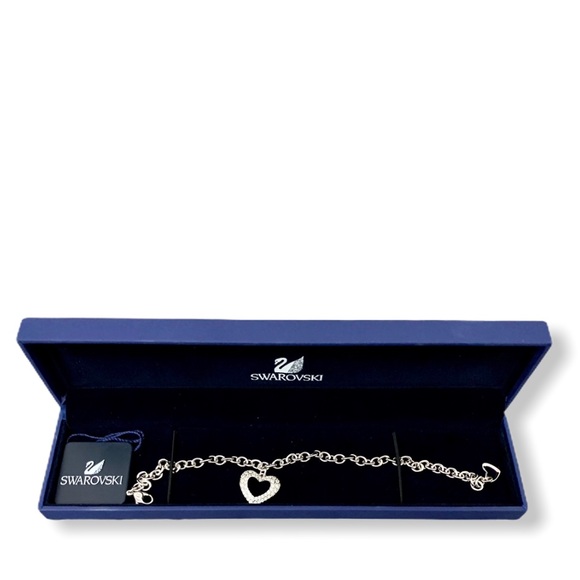 Swarovski Jewelry - Swarovski Pave Open Heart Bracelets